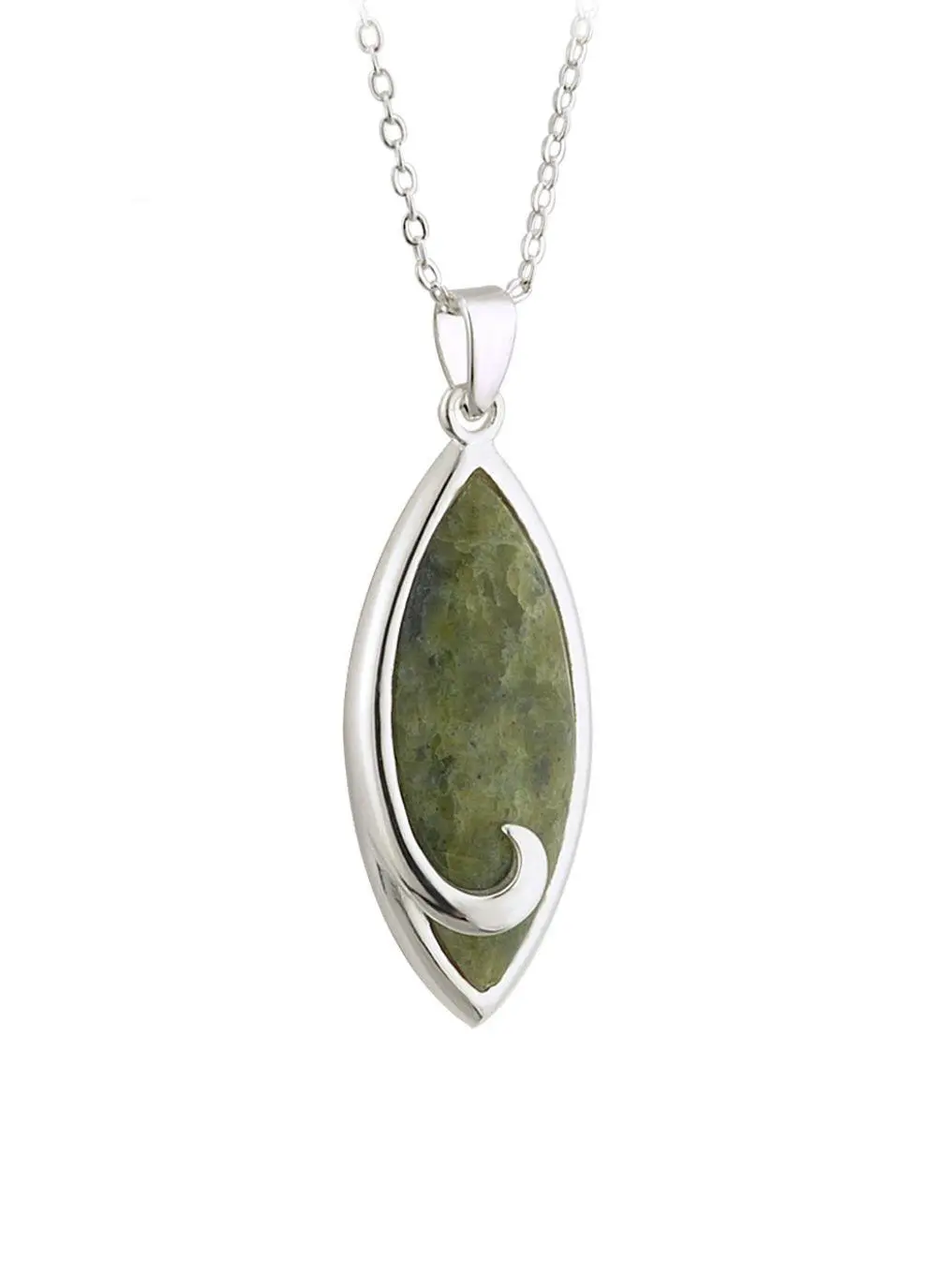 Connemara Marble Ellipse Pendant